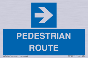 PEDESTRIAN ROUTE - right arrow